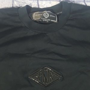 St. John Sport Black Crew Neck Shirt, Small